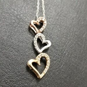 Kay 3 heart necklace